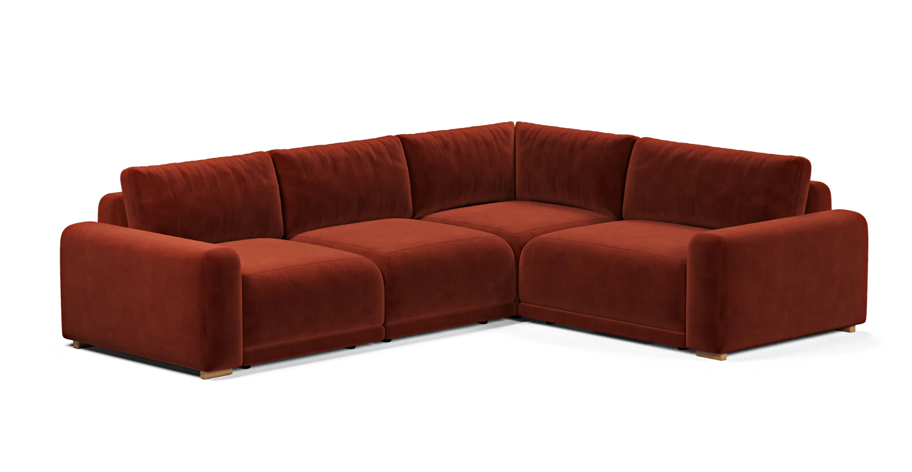Carle 299 x 234 Minderli Köşe Çift Kollu - Kadife - Image 6