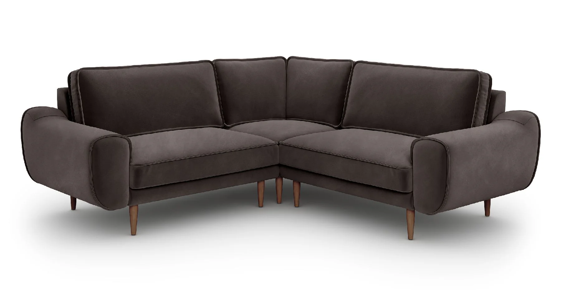Klem 210 x 210 Köşe Ahşap Ayak - Kadife - Image 10