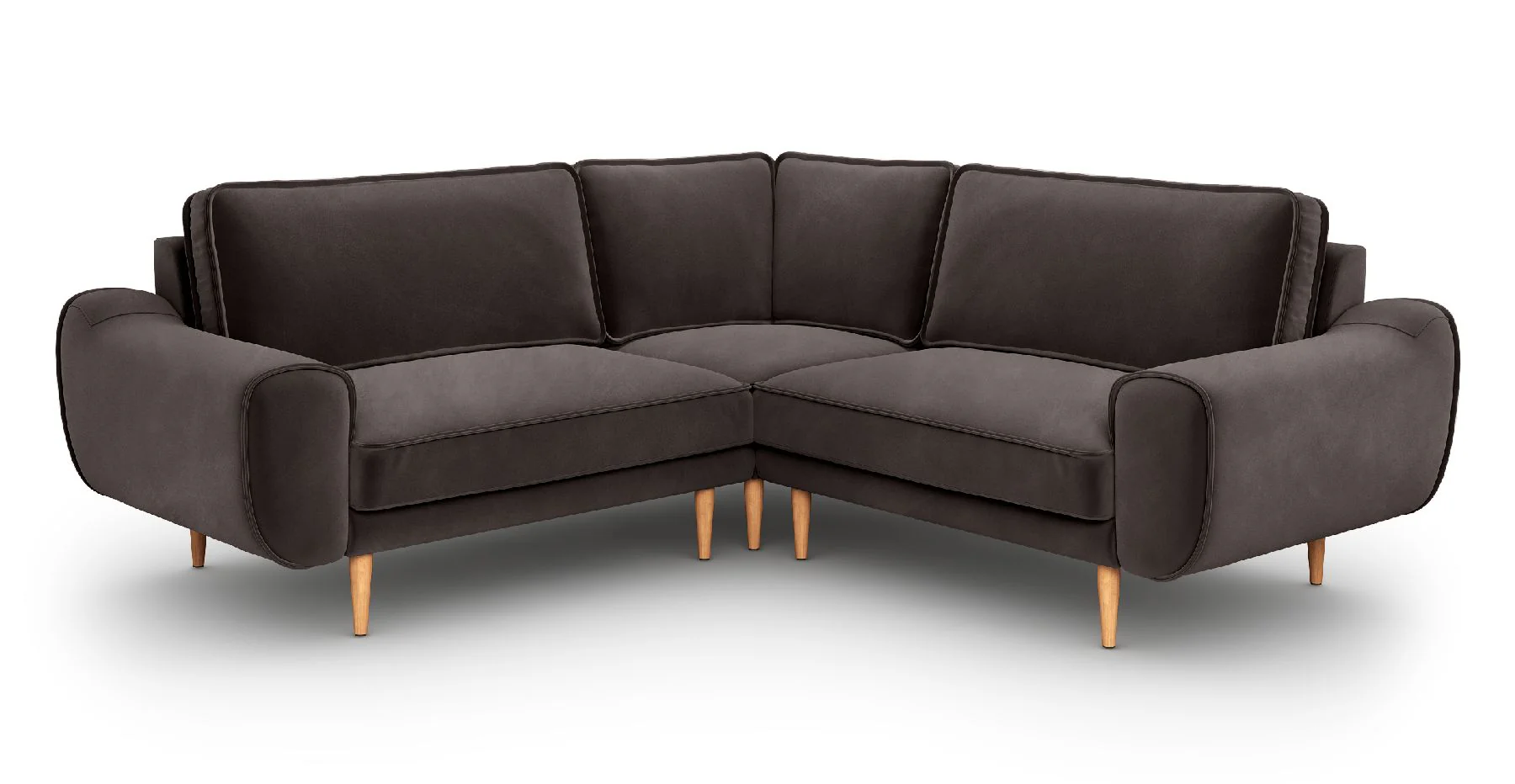 Klem 210 x 210 Köşe Ahşap Ayak - Kadife - Image 11
