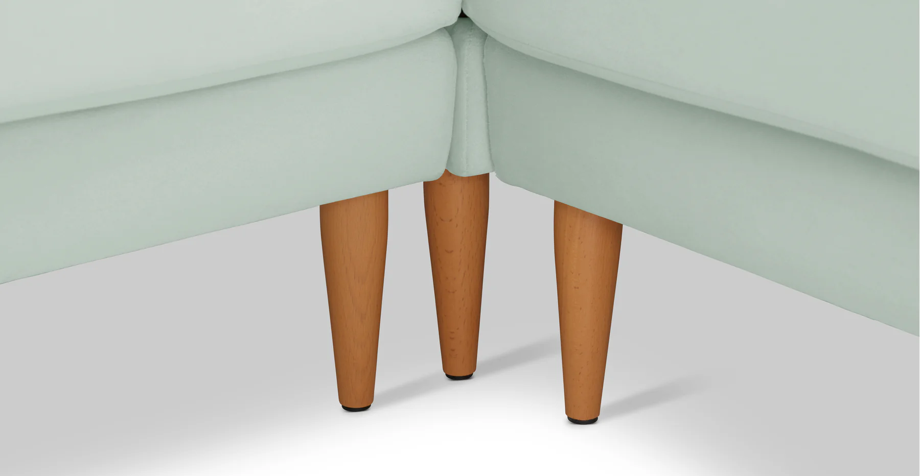 Klem 210 x 210 Köşe Ahşap Ayak - Kadife - Image 119