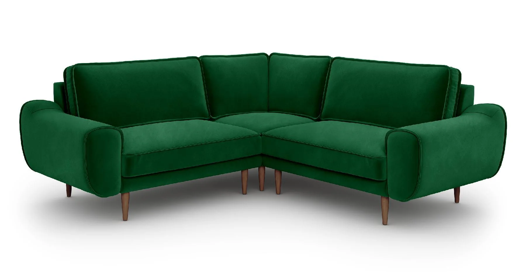Klem 210 x 210 Köşe Ahşap Ayak - Kadife - Image 13