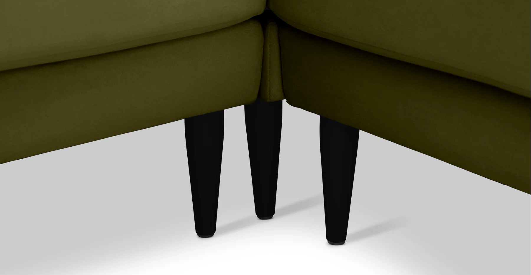 Klem 210 x 210 Köşe Ahşap Ayak - Kadife - Image 132
