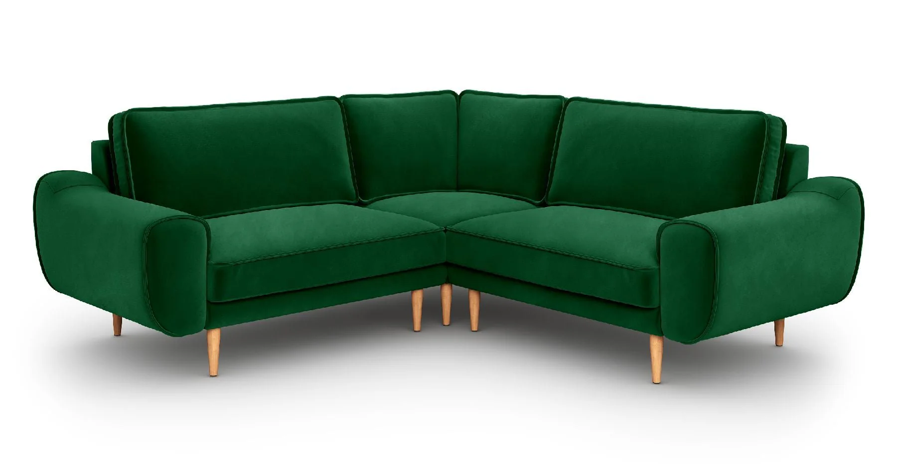 Klem 210 x 210 Köşe Ahşap Ayak - Kadife - Image 14