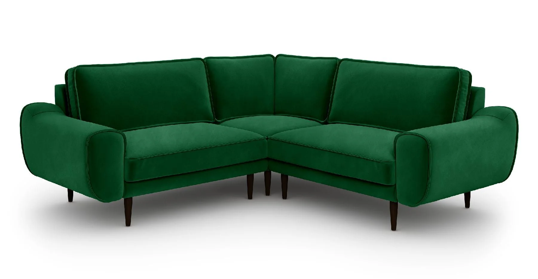 Klem 210 x 210 Köşe Ahşap Ayak - Kadife - Image 15