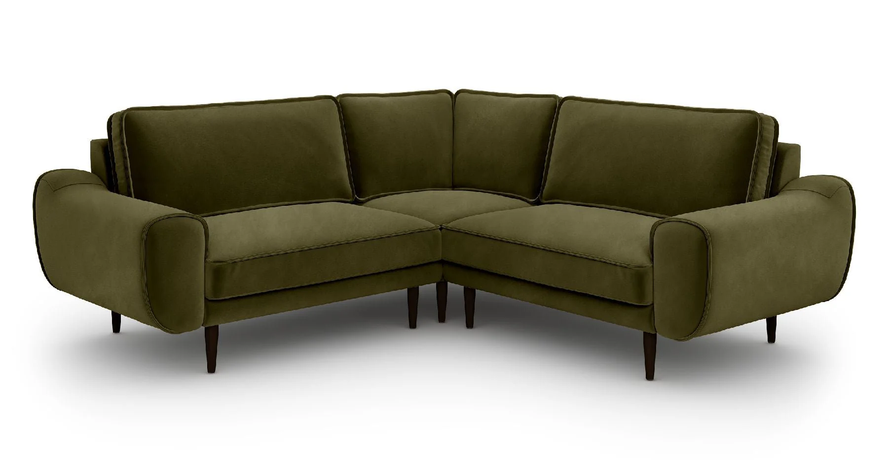 Klem 210 x 210 Köşe Ahşap Ayak - Kadife - Image 3