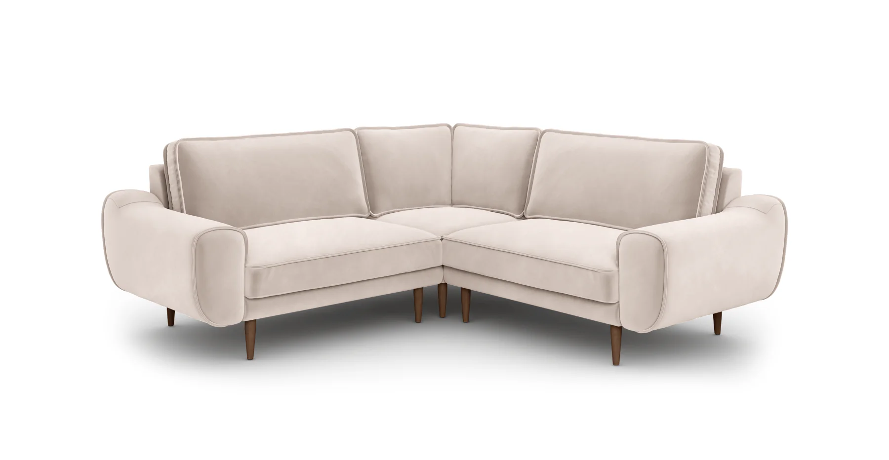 Klem 210 x 210 Köşe Ahşap Ayak - Kadife - Image 32