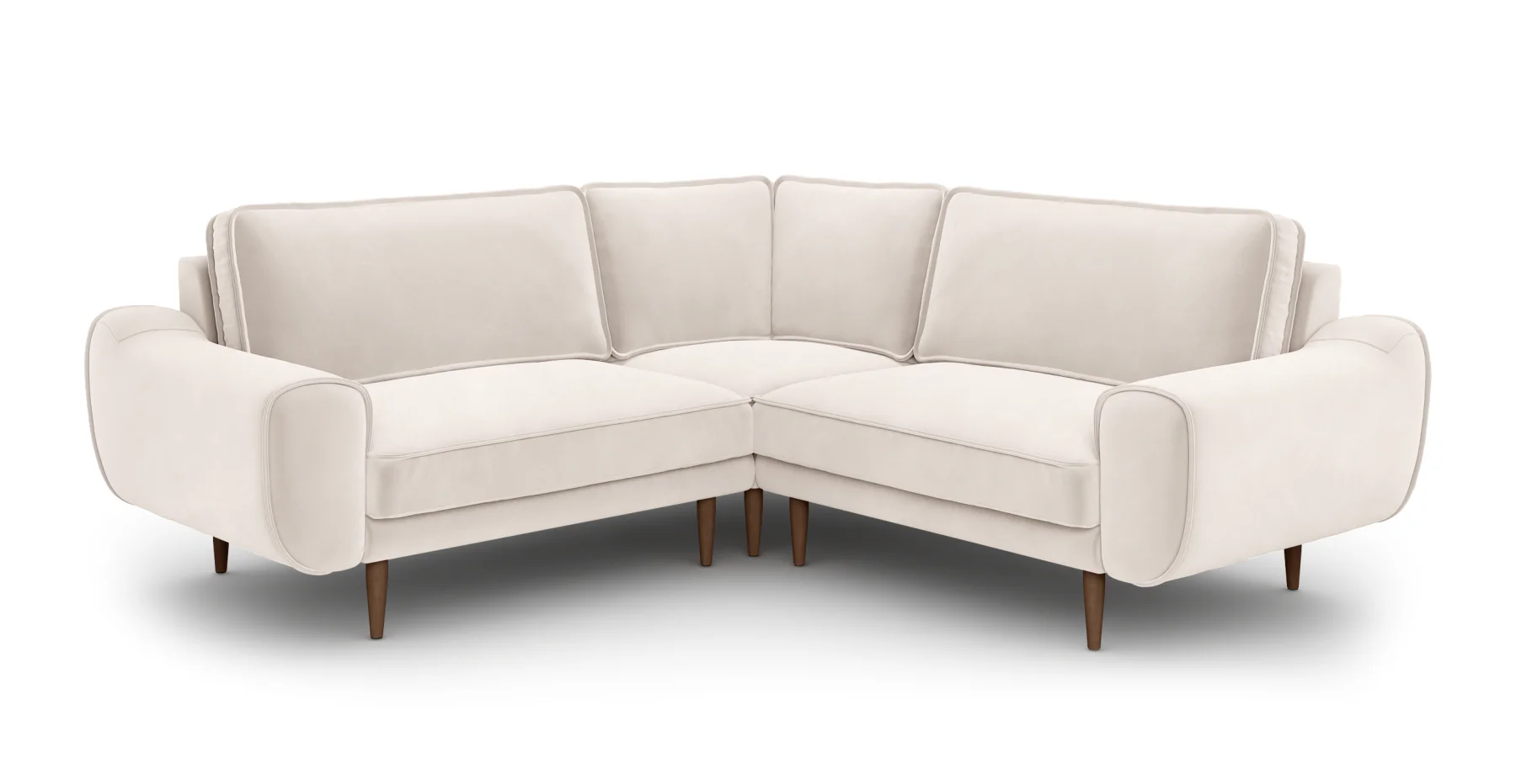 Klem 210 x 210 Köşe Ahşap Ayak - Kadife - Image 36