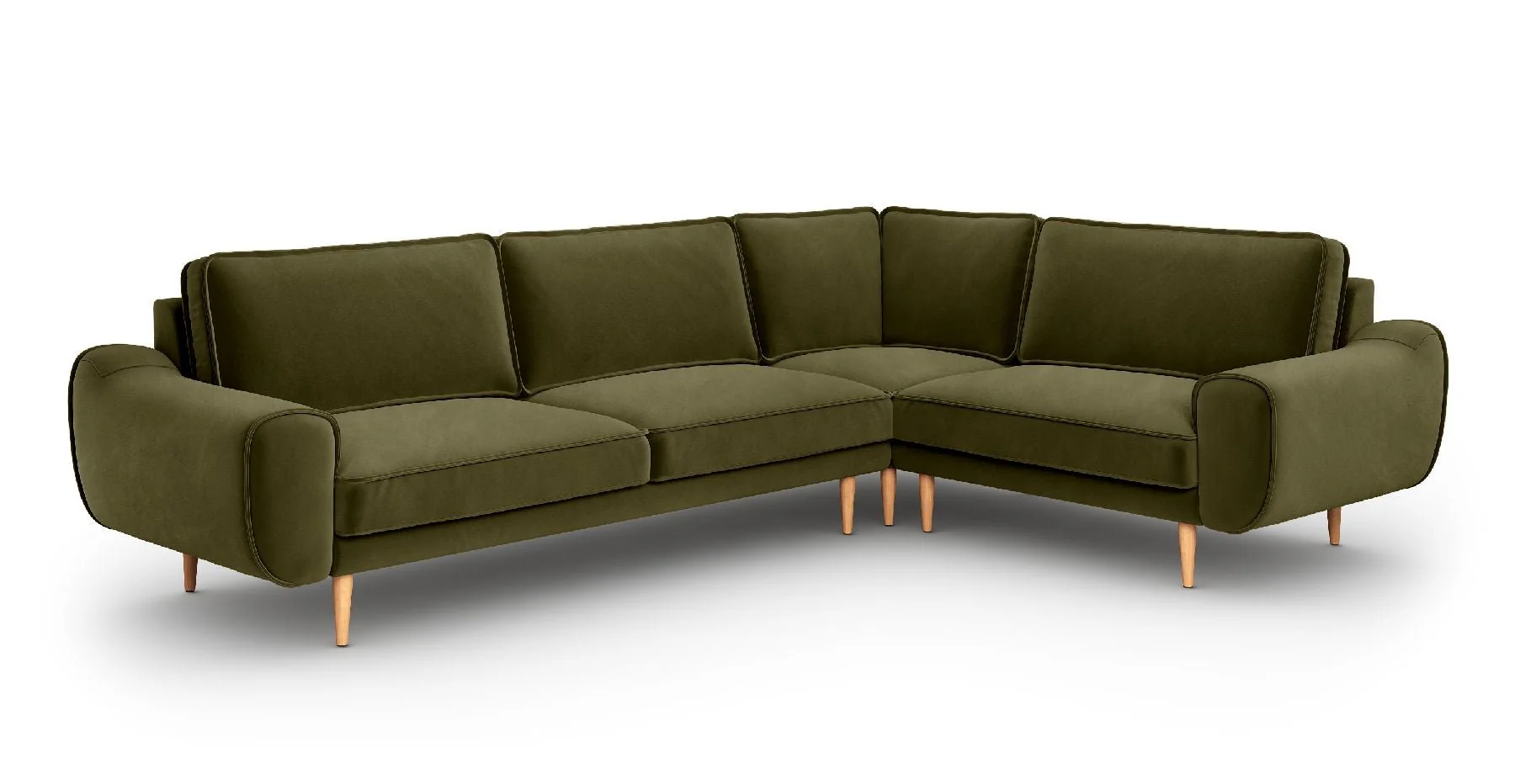 Klem 210 x 290 Köşe Ahşap Ayak - Kadife - Image 7