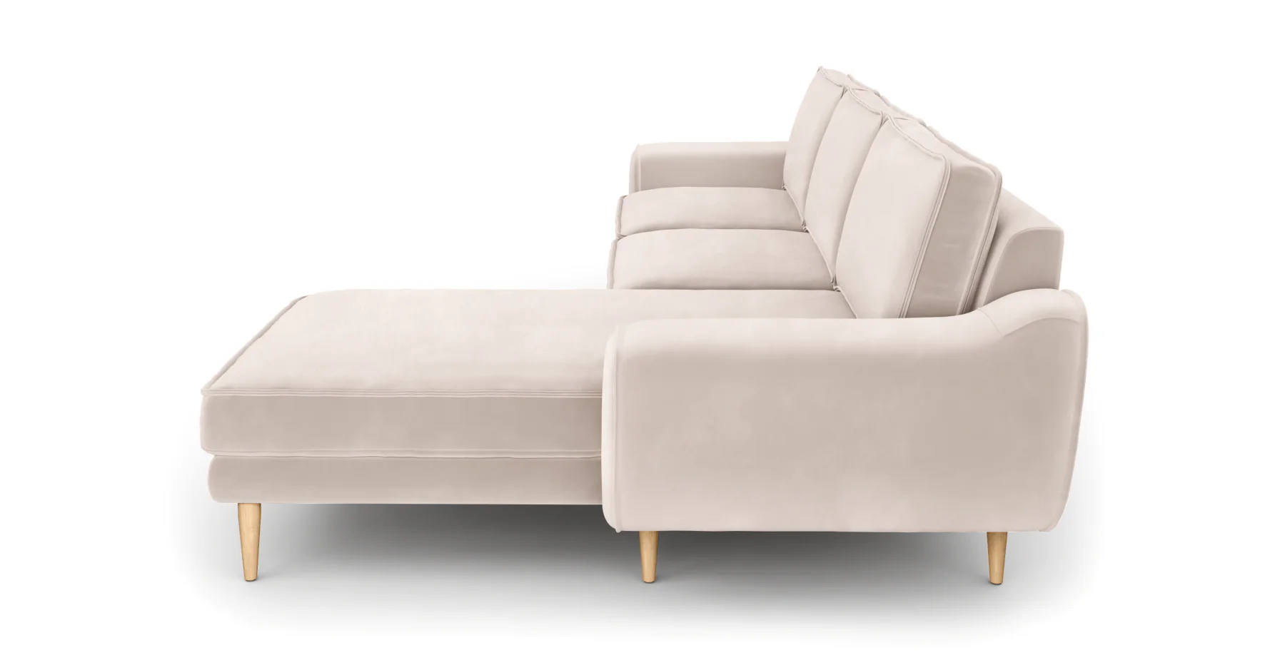 Klem 280 x 171 Köşe Ahşap Ayak - Kadife - Image 104