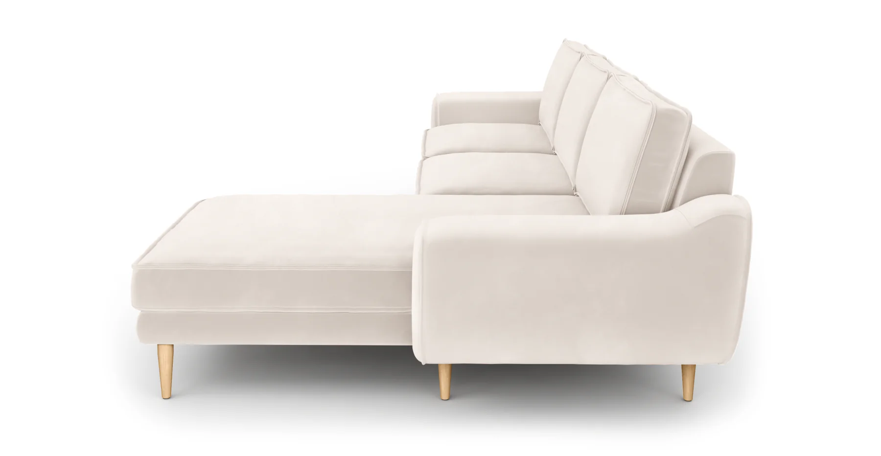 Klem 280 x 171 Köşe Ahşap Ayak - Kadife - Image 116
