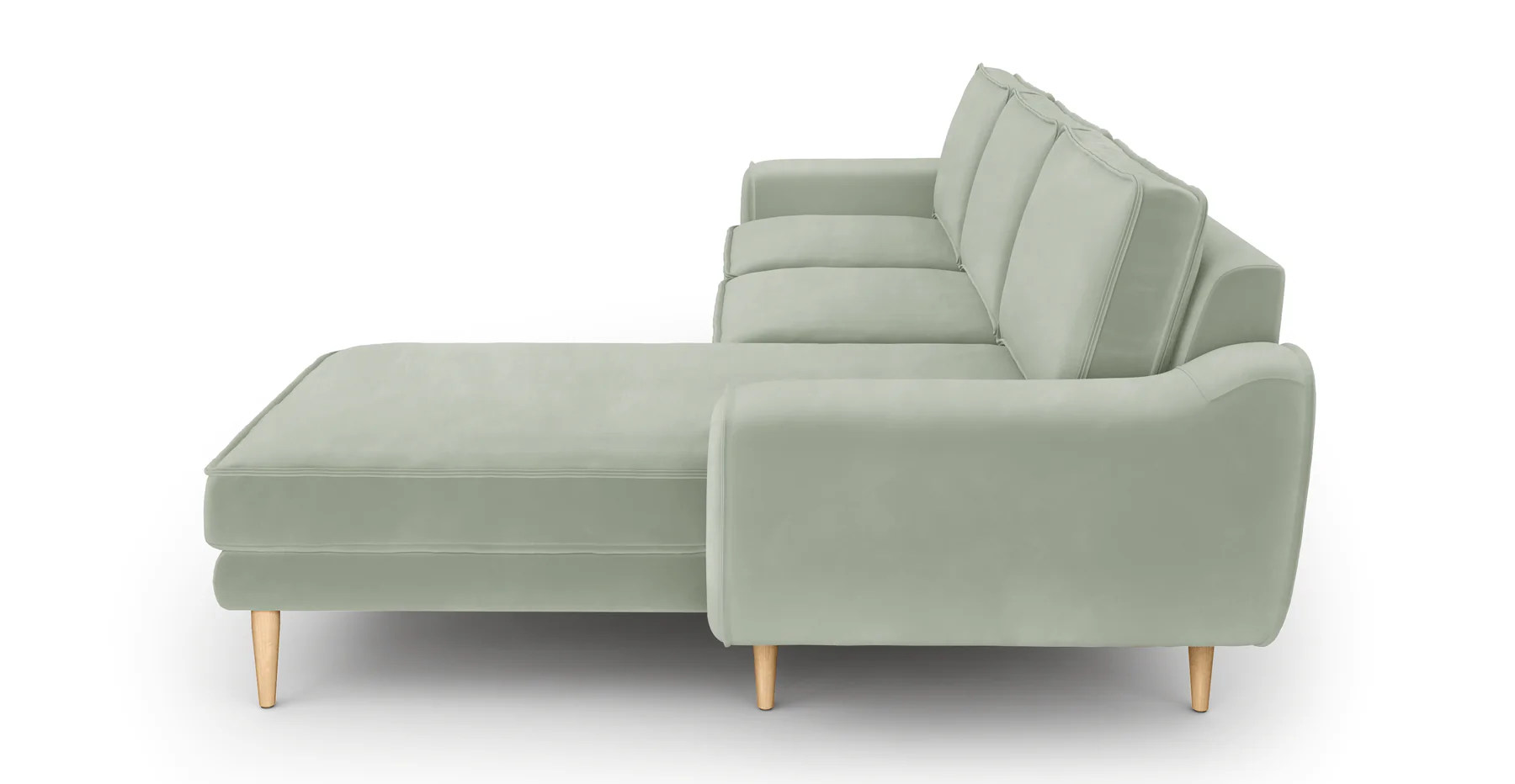 Klem 280 x 171 Köşe Ahşap Ayak - Kadife - Image 73
