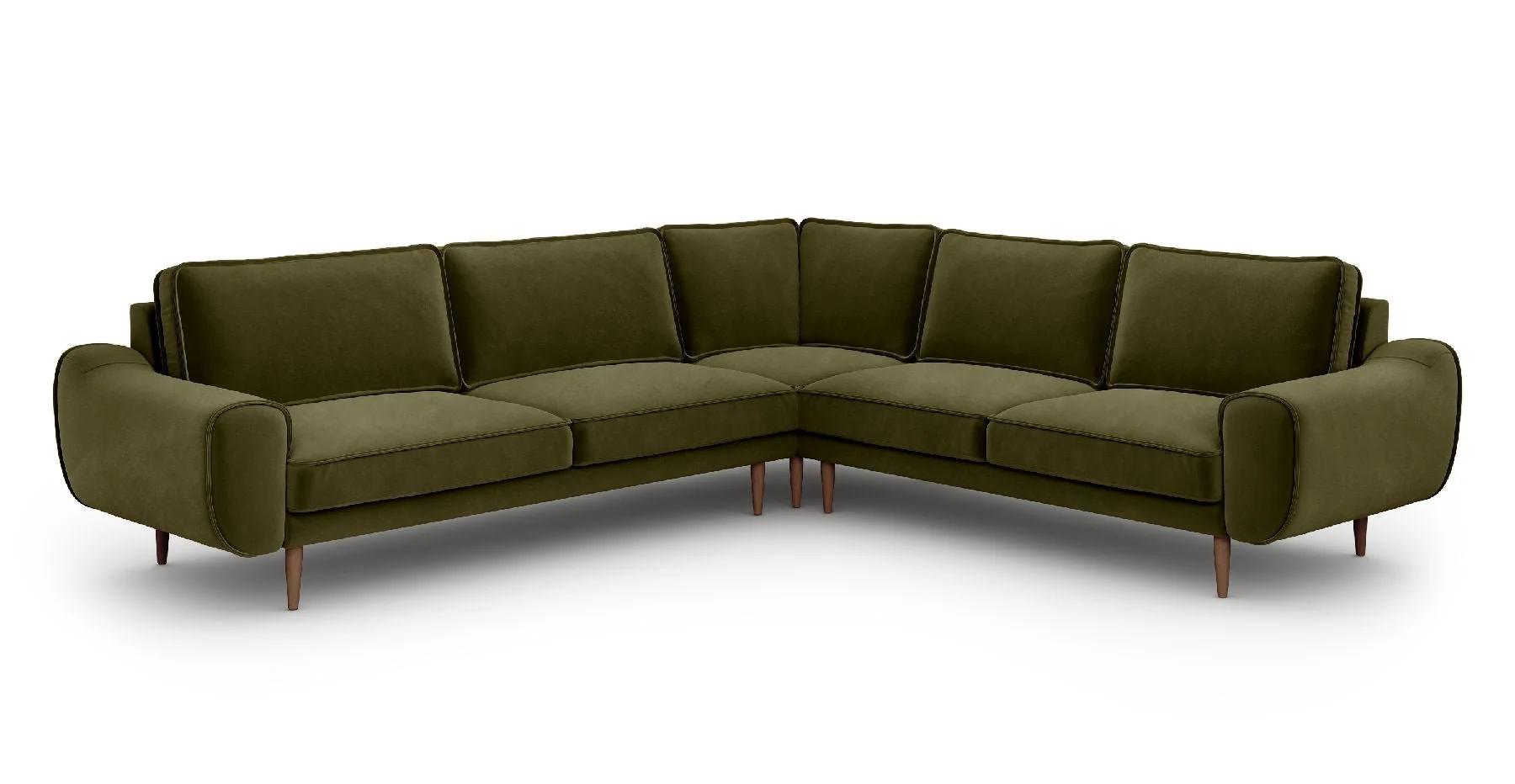 Klem 290 x 264 Köşe Ahşap Ayak - Kadife - Image 5