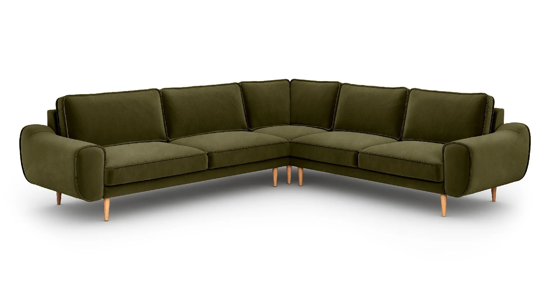 Klem 290 x 264 Köşe Ahşap Ayak - Kadife - Image 6