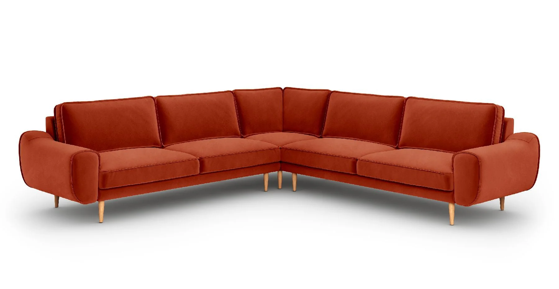 Klem 290 x 290 Köşe Ahşap Ayak - Kadife - Image 12