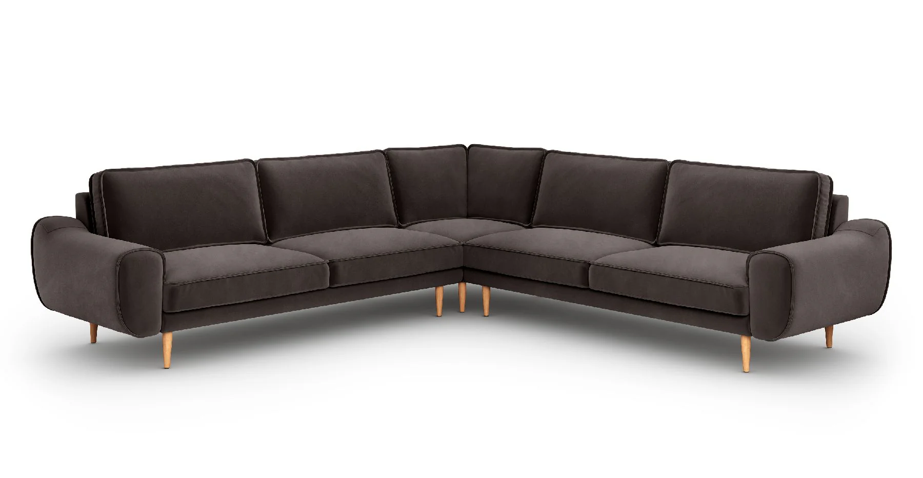 Klem 290 x 290 Köşe Ahşap Ayak - Kadife - Image 15