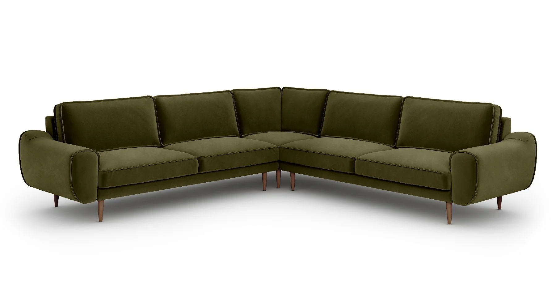 Klem 290 x 290 Köşe Ahşap Ayak - Kadife - Image 5
