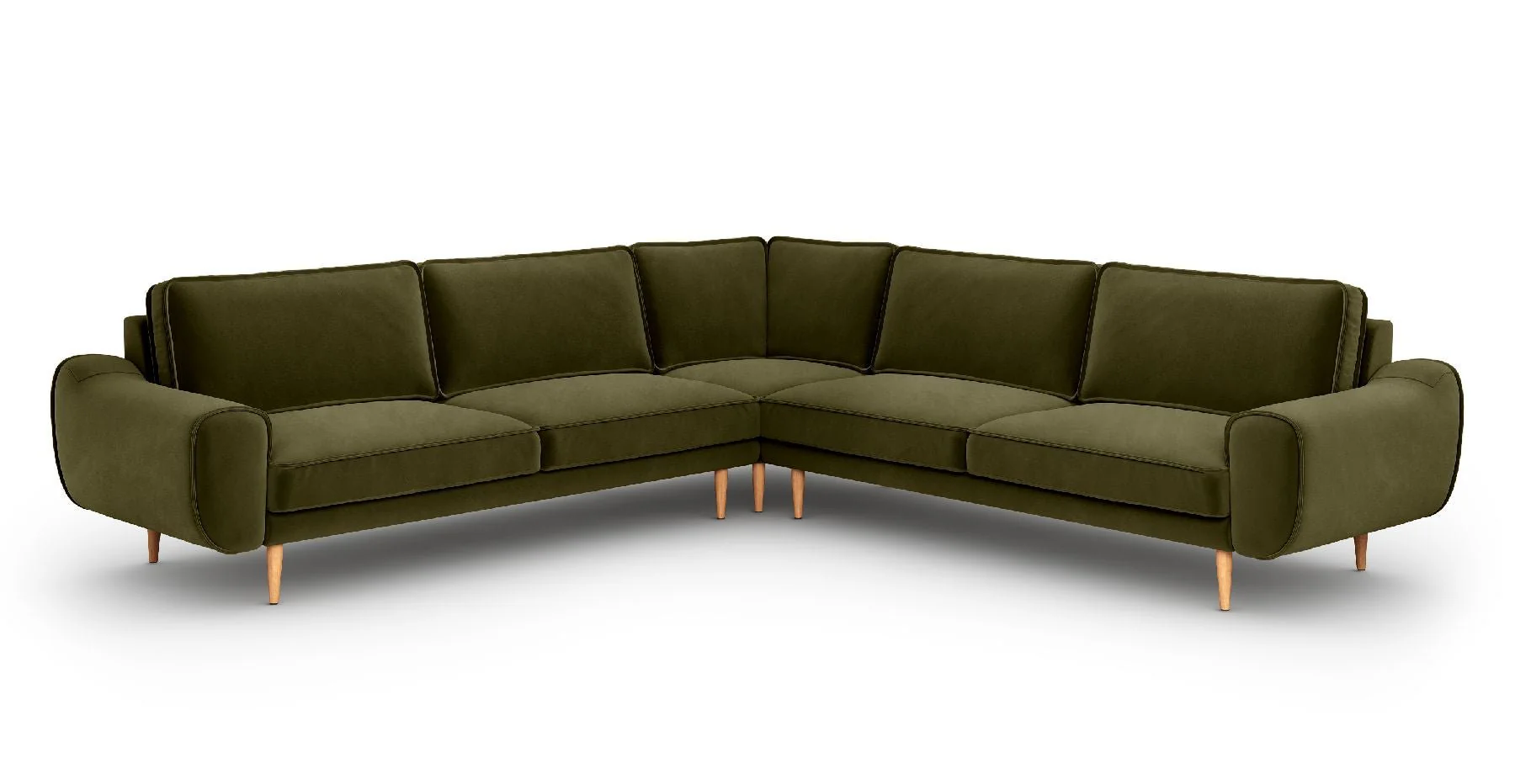 Klem 290 x 290 Köşe Ahşap Ayak - Kadife - Image 6