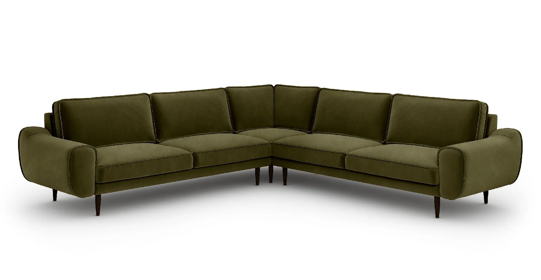 Klem 290 x 290 Köşe Ahşap Ayak - Kadife - Image 7