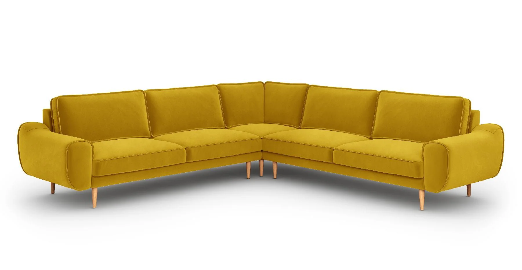 Klem 290 x 290 Köşe Ahşap Ayak - Kadife - Image 9