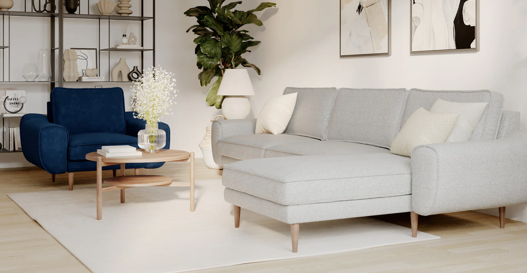 Klem 306 x 171 Köşe Ahşap Ayak - Bukle - Image 3