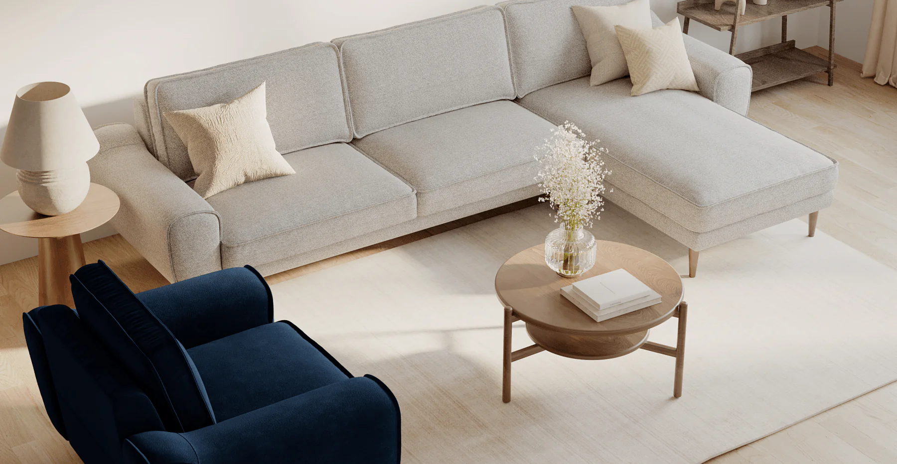 Klem 306 x 171 Köşe Ahşap Ayak - Bukle - Image 4