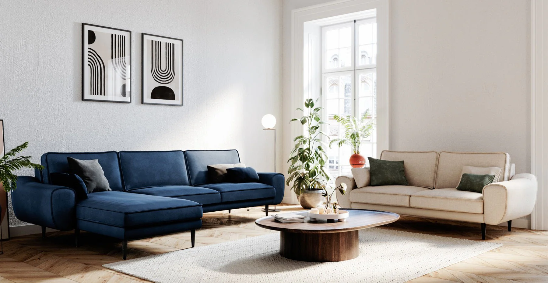 Klem 306 x 171 Köşe Ahşap Ayak - Kadife - Image 4