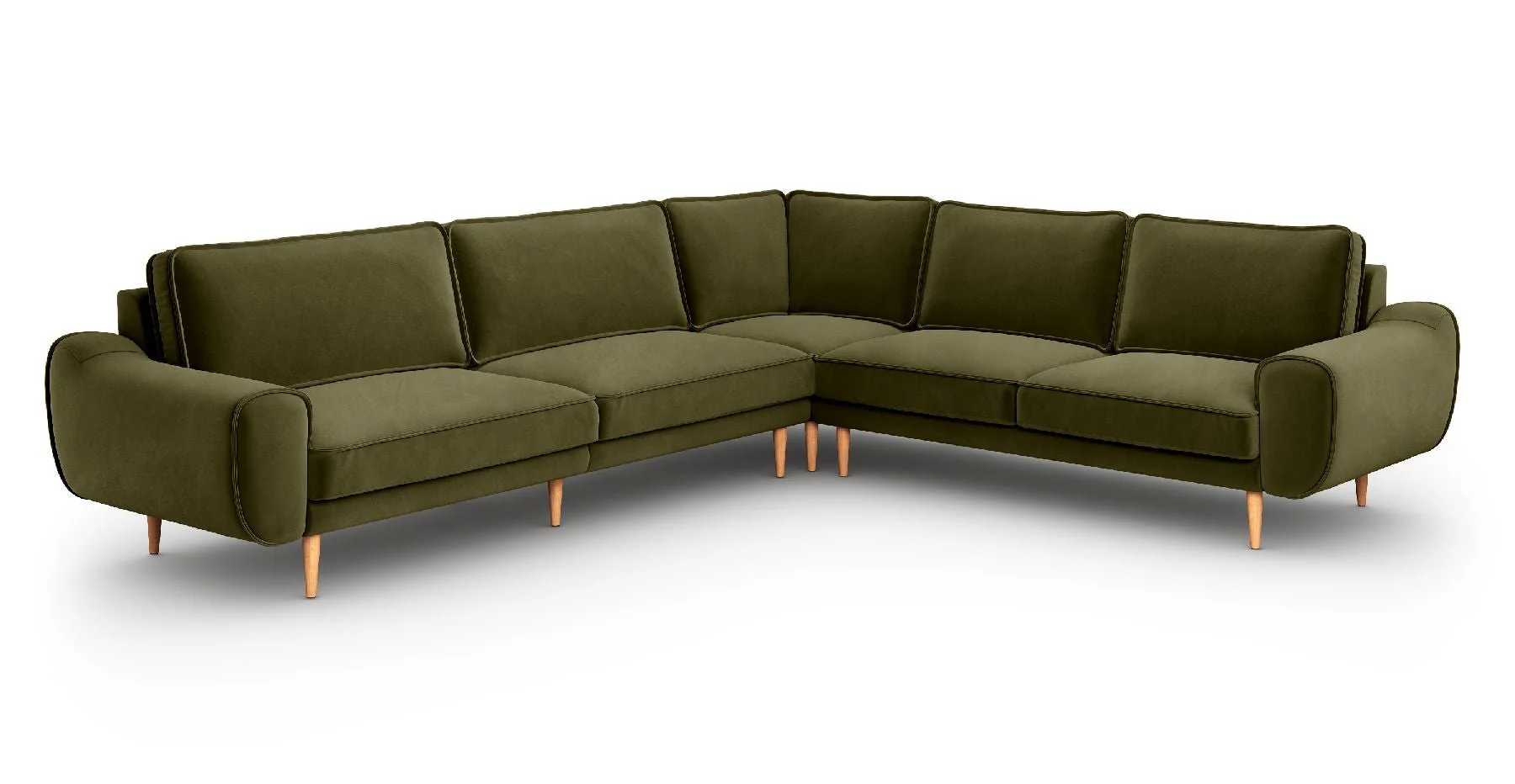 Klem 310 x 264 Köşe Ahşap Ayak - Kadife - Image 3