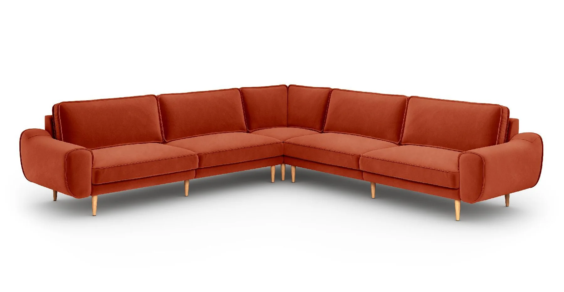 Klem 310 x 310 Köşe Ahşap Ayak - Kadife - Image 11