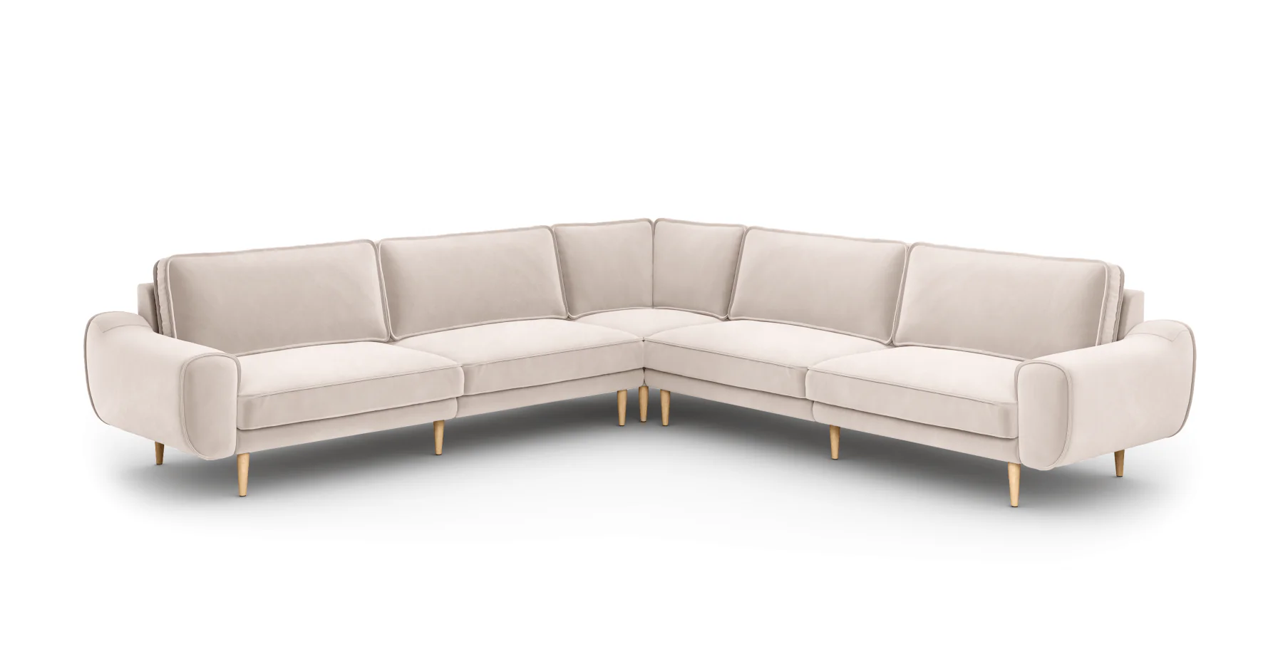 Klem 310 x 310 Köşe Ahşap Ayak - Kadife - Image 34