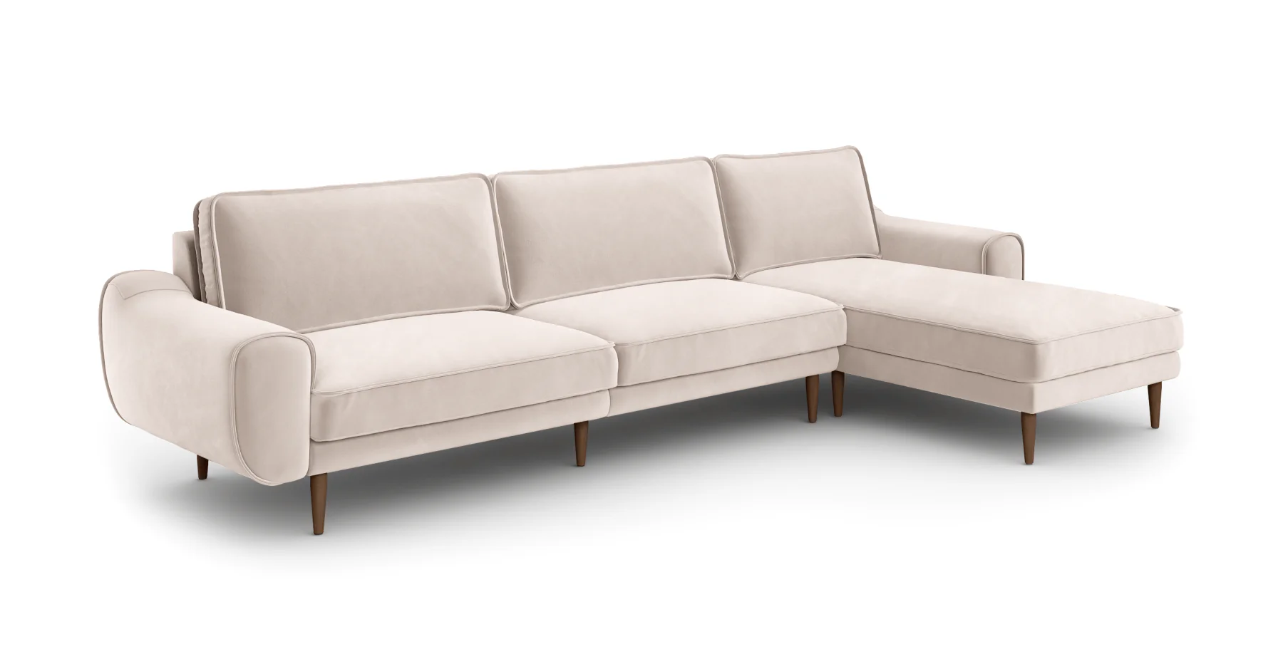 Klem 326 x 171 Köşe Ahşap Ayak - Kadife - Image 33
