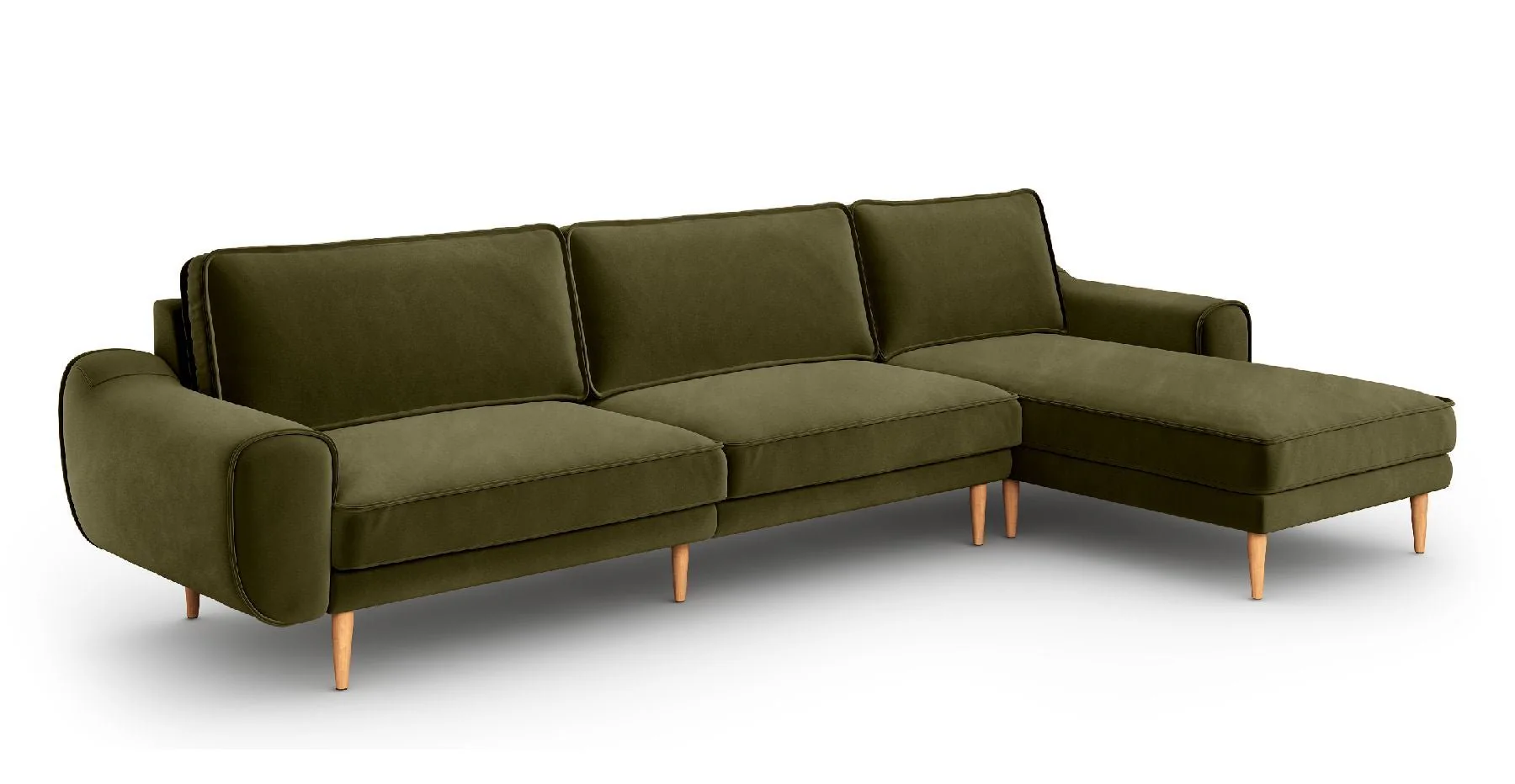 Klem 326 x 171 Köşe Ahşap Ayak - Kadife - Image 5