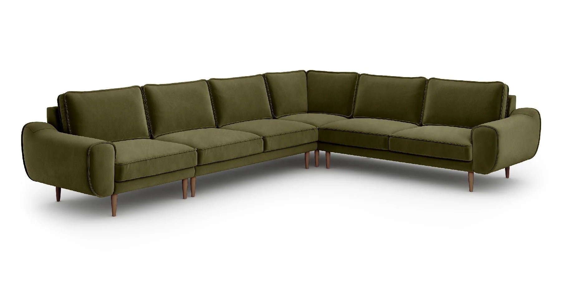 Klem 341 x 264 Köşe Ahşap Ayak - Kadife - Image 5