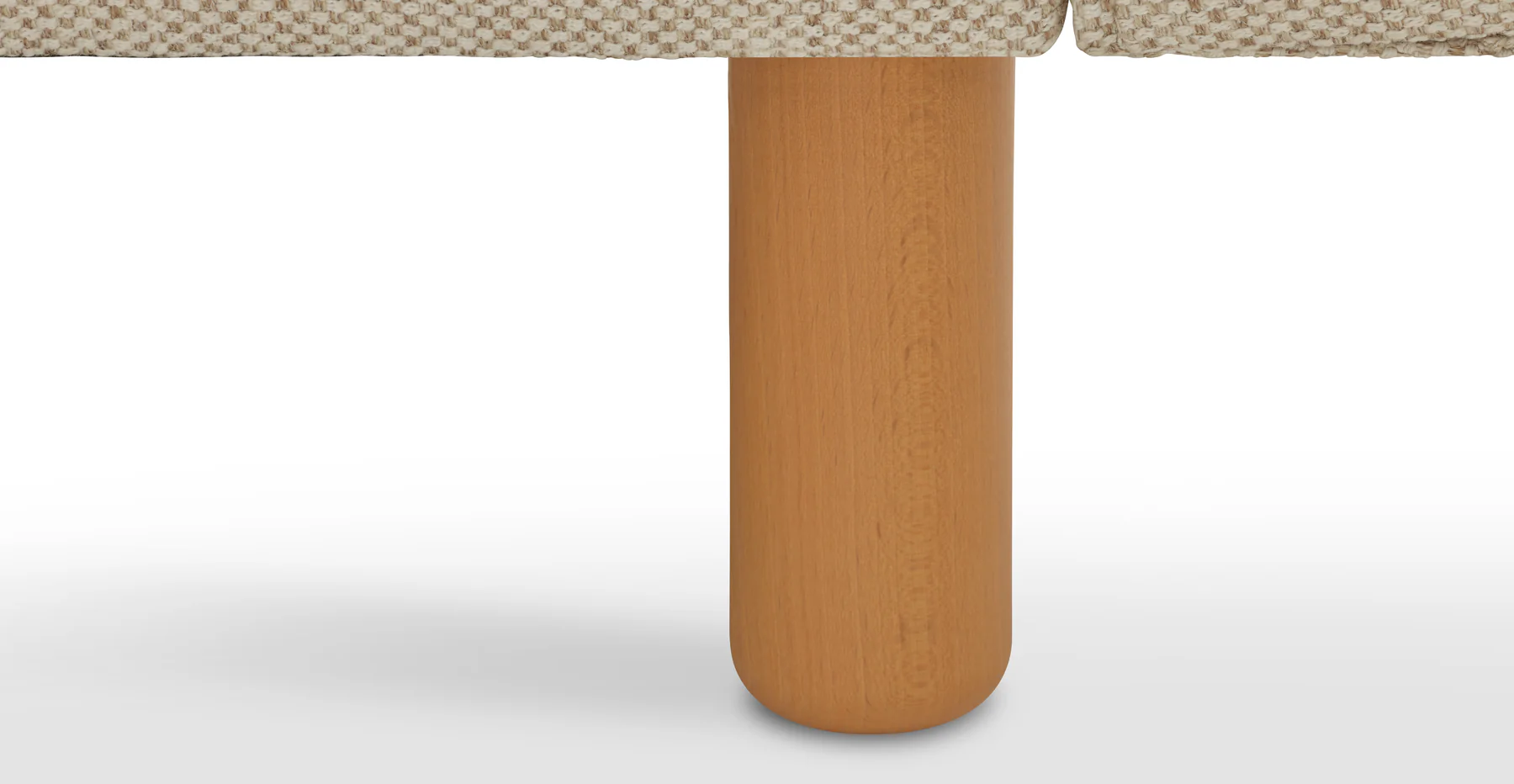 Klem 346 x 290 Köşe Silindir Ahşap Ayak - Doğal Doku - Image 3