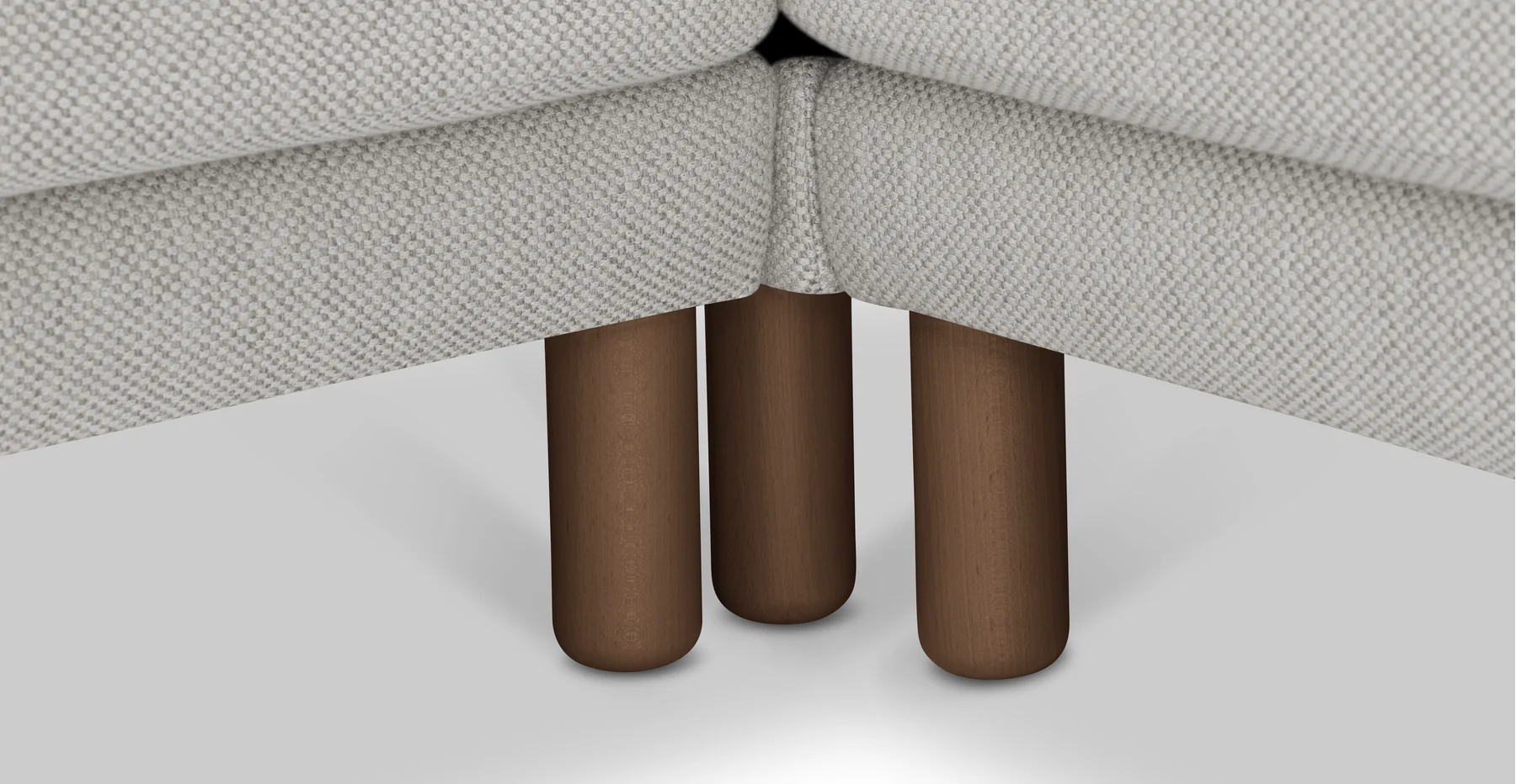Klem 346 x 290 Köşe Silindir Ahşap Ayak - Doğal Doku - Image 32