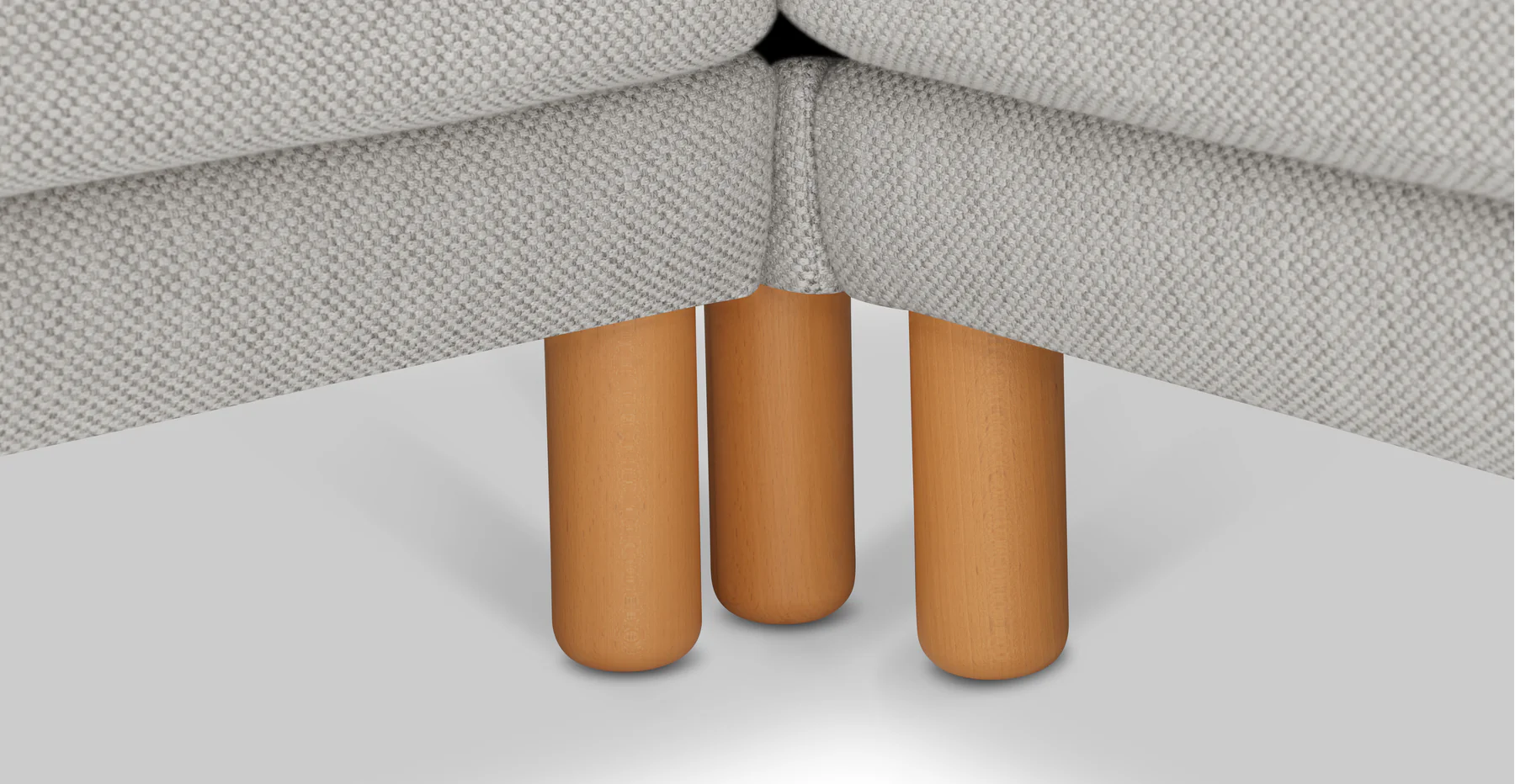 Klem 346 x 290 Köşe Silindir Ahşap Ayak - Doğal Doku - Image 33