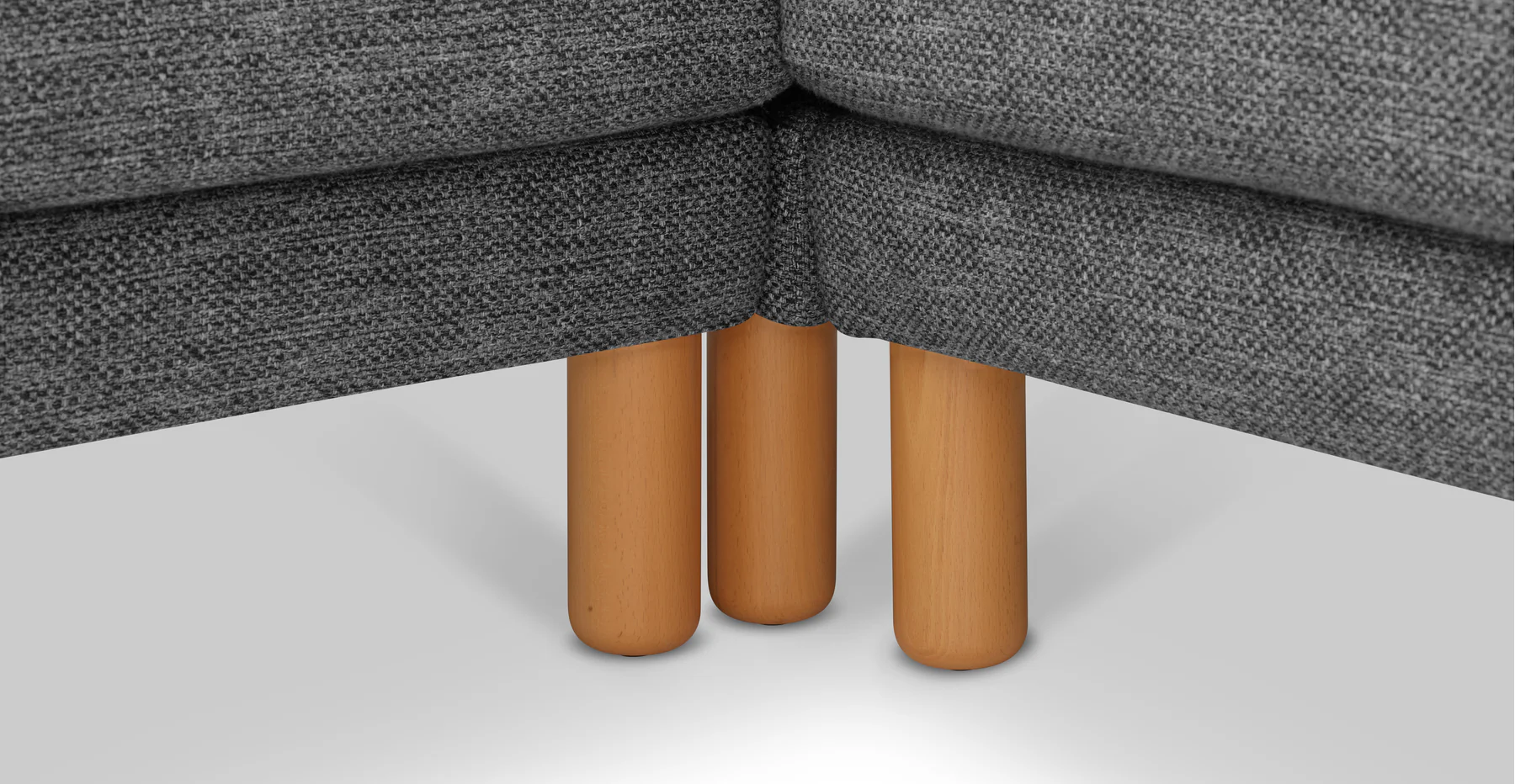 Klem 346 x 290 Köşe Silindir Ahşap Ayak - Doğal Doku - Image 39
