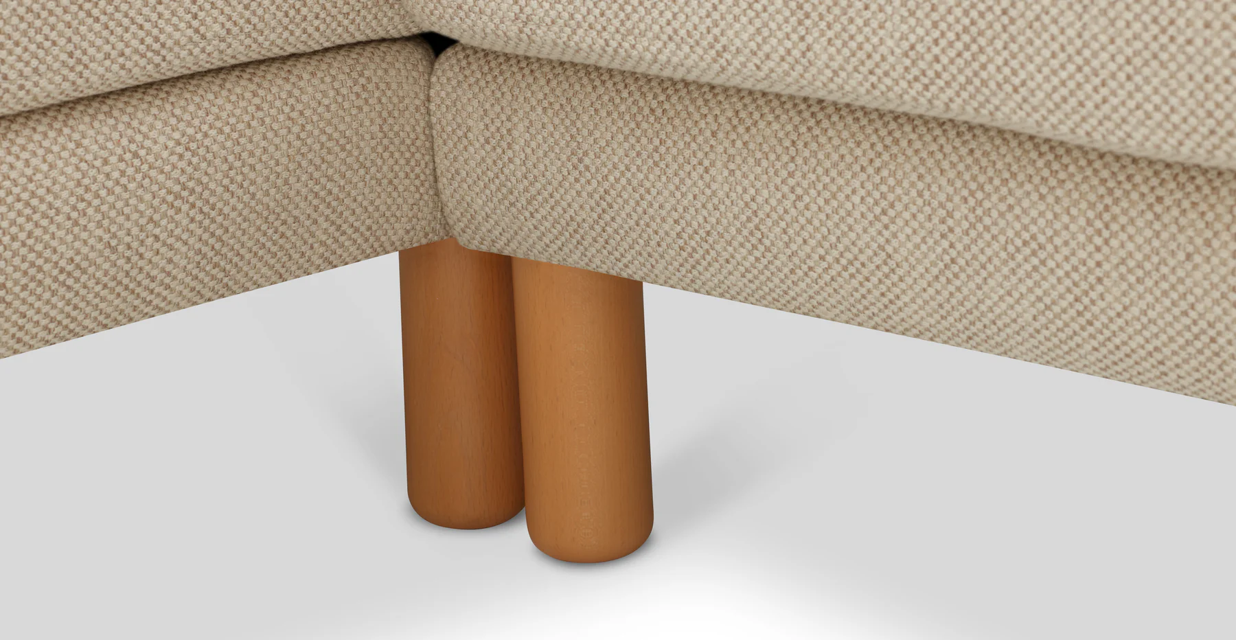 Klem 346 x 290 Köşe Silindir Ahşap Ayak - Doğal Doku - Image 62