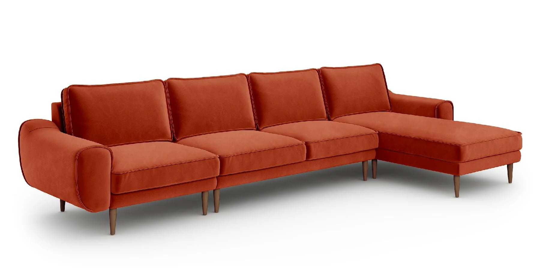 Klem 357 x 171 Köşe Ahşap Ayak - Kadife - Image 10