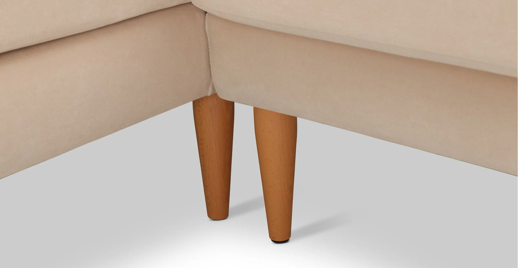 Klem 357 x 171 Köşe Ahşap Ayak - Kadife - Image 126