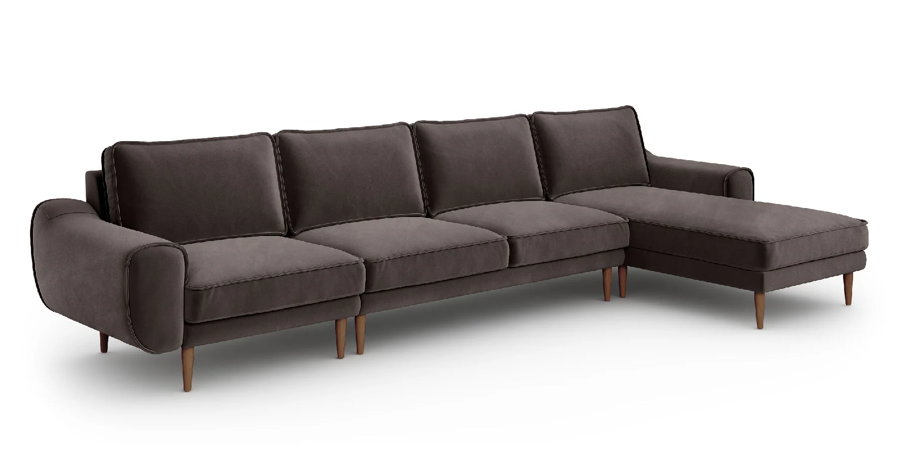 Klem 357 x 171 Köşe Ahşap Ayak - Kadife - Image 13