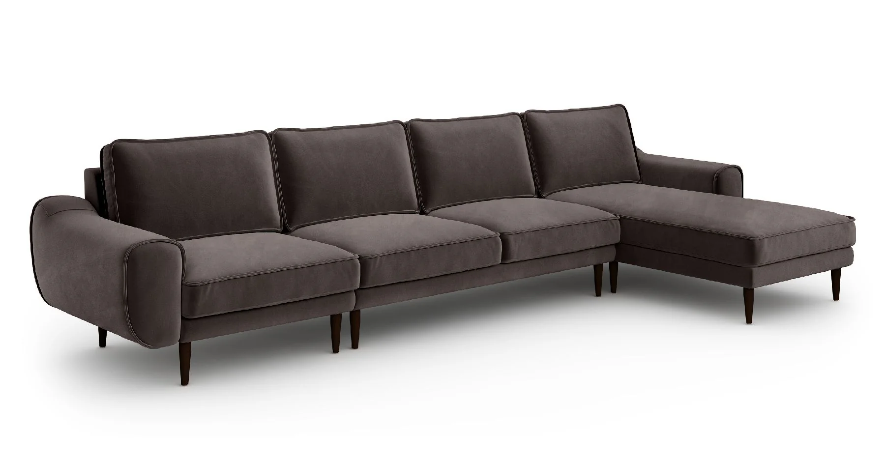 Klem 357 x 171 Köşe Ahşap Ayak - Kadife - Image 15
