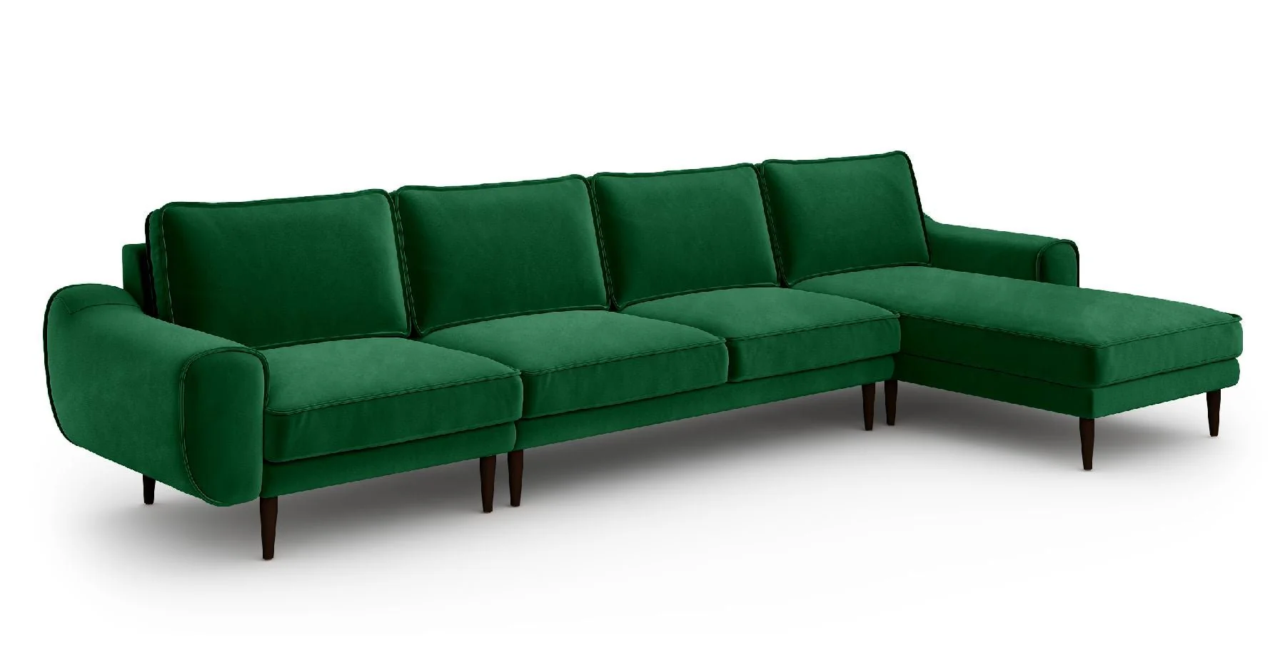 Klem 357 x 171 Köşe Ahşap Ayak - Kadife - Image 18