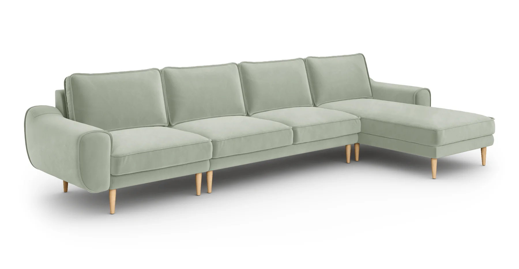 Klem 357 x 171 Köşe Ahşap Ayak - Kadife - Image 20