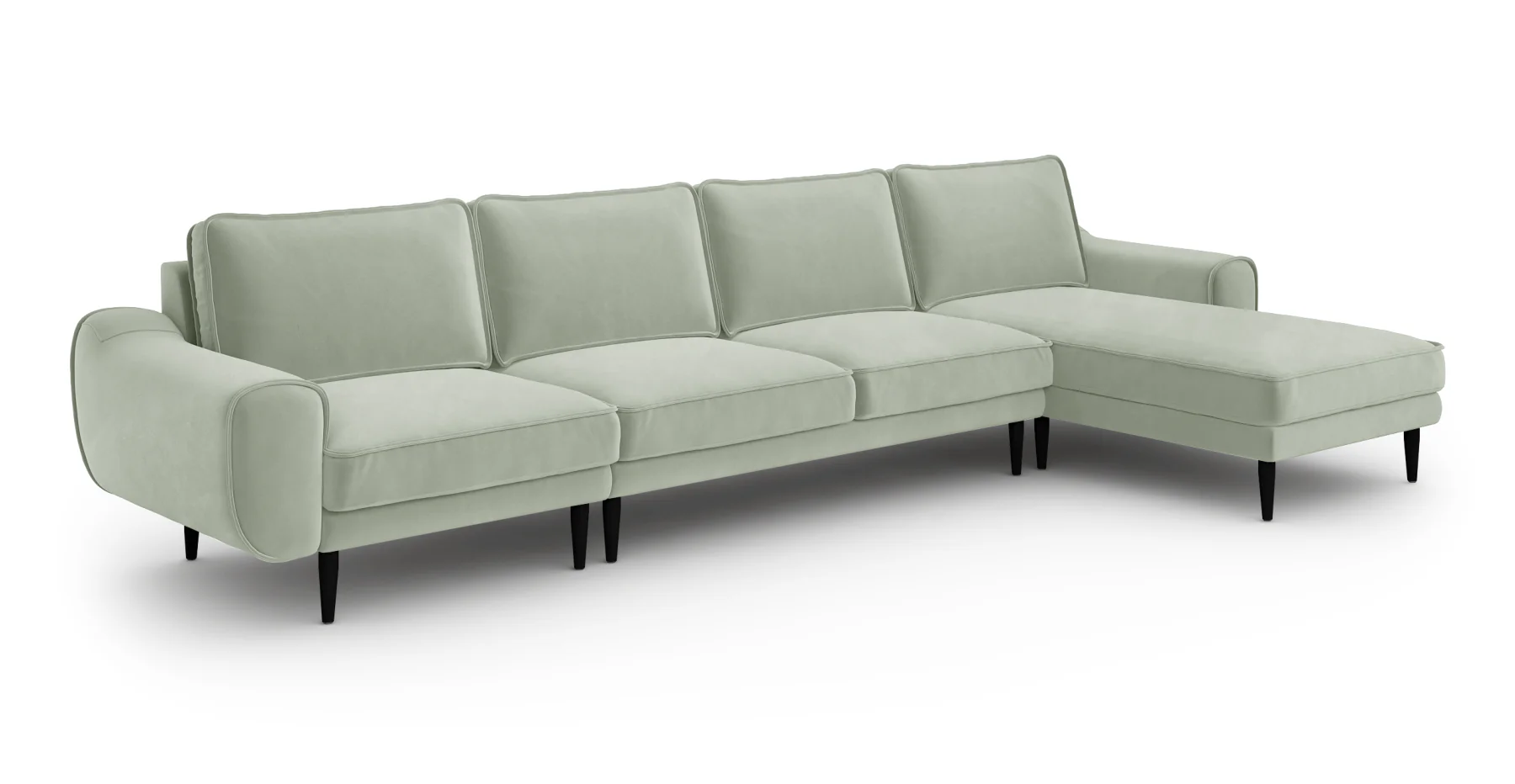 Klem 357 x 171 Köşe Ahşap Ayak - Kadife - Image 21