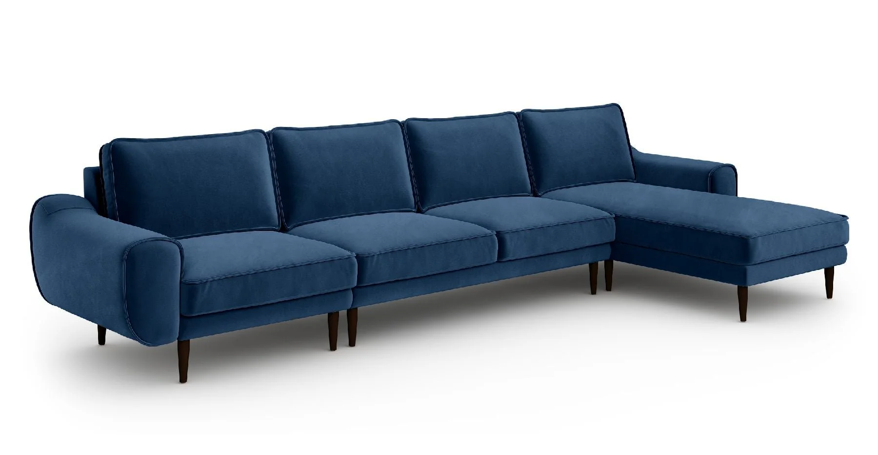 Klem 357 x 171 Köşe Ahşap Ayak - Kadife - Image 3