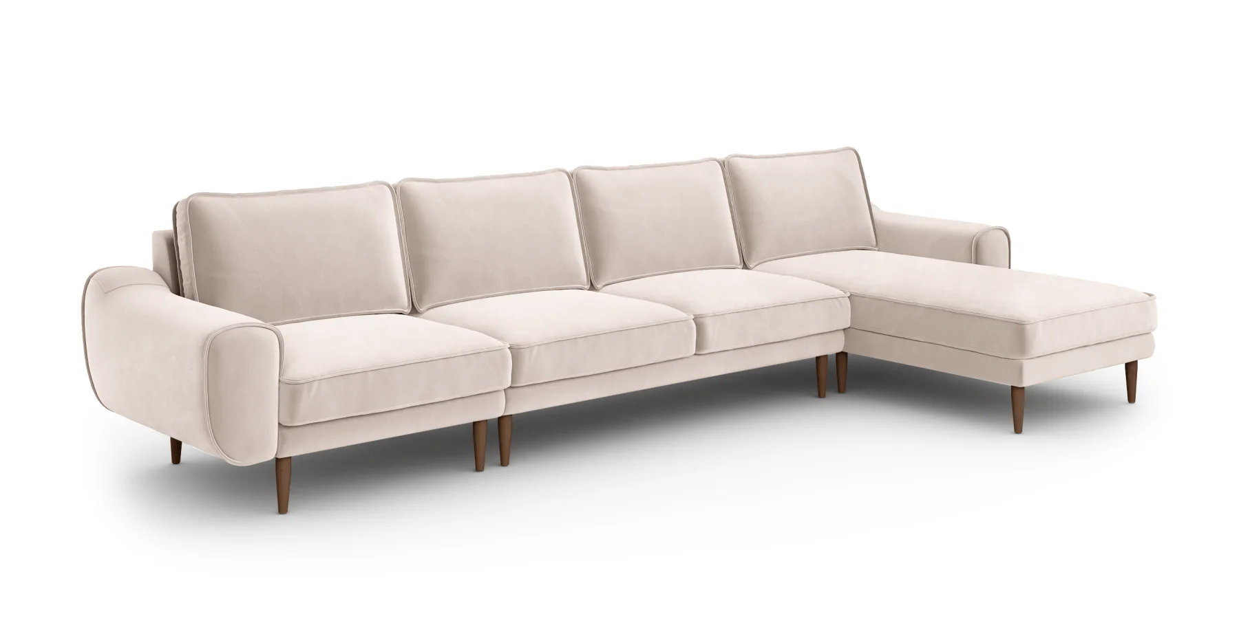 Klem 357 x 171 Köşe Ahşap Ayak - Kadife - Image 33