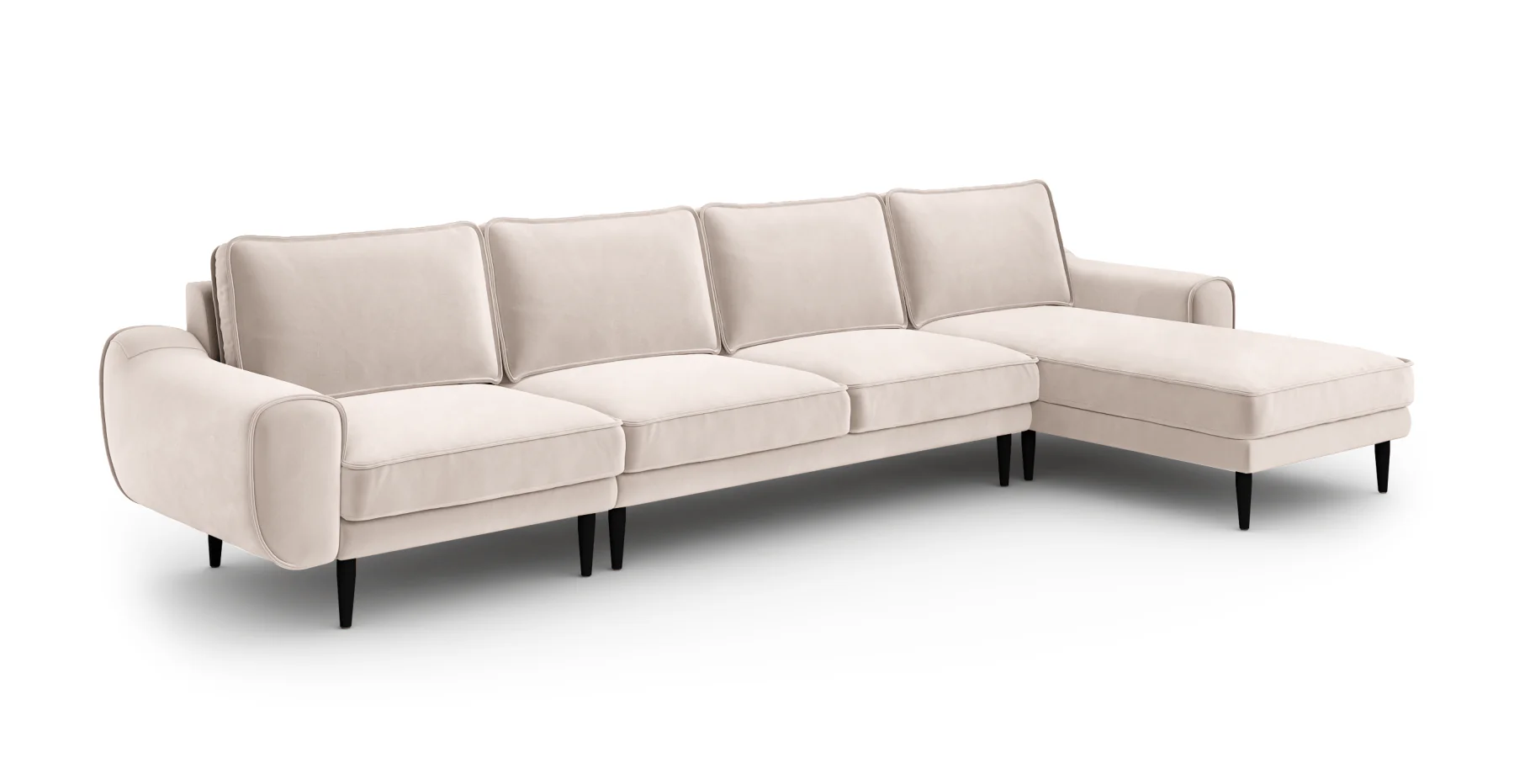 Klem 357 x 171 Köşe Ahşap Ayak - Kadife - Image 35