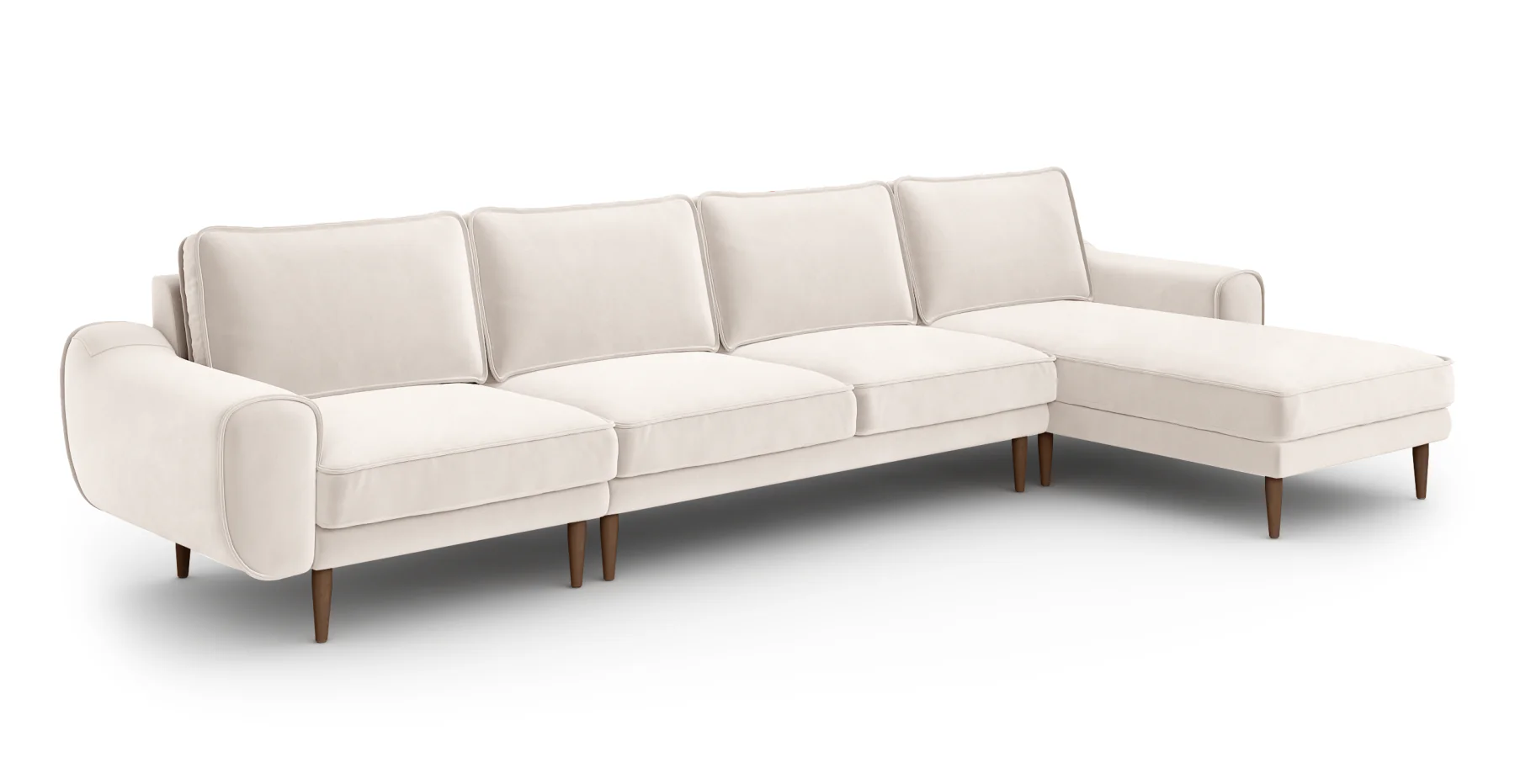 Klem 357 x 171 Köşe Ahşap Ayak - Kadife - Image 37