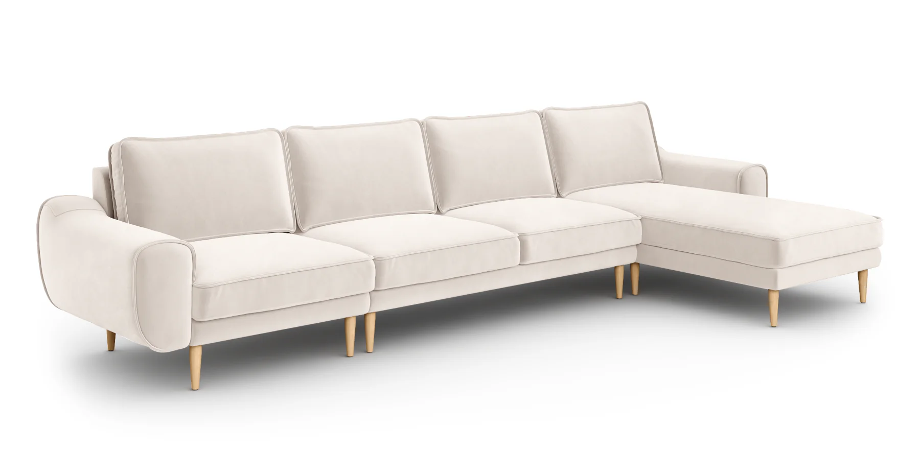 Klem 357 x 171 Köşe Ahşap Ayak - Kadife - Image 38