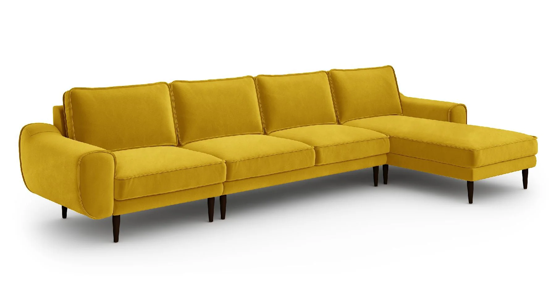 Klem 357 x 171 Köşe Ahşap Ayak - Kadife - Image 9